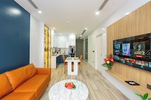 60-inch LED TV with digital channels, computer monitors, printers