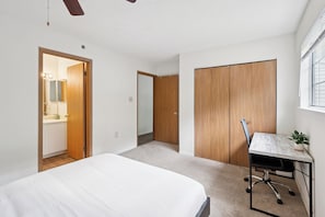 2 chambres, bureau, fer et planche à repasser, Wi-Fi gratuit