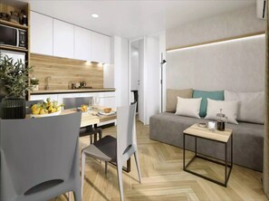 Husvogn – comfort, 3 soverom | Oppholdsrom