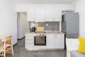 아파트, 더블침대 1개 및 소파베드, 발코니 | 전용 주방 | 에스프레소 메이커, 전기 주전자