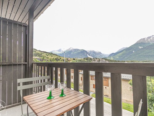 Studio 21m² avec balcon à Aussois, proche remontées mécaniques