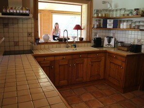 Fridge, microwave, dishwasher