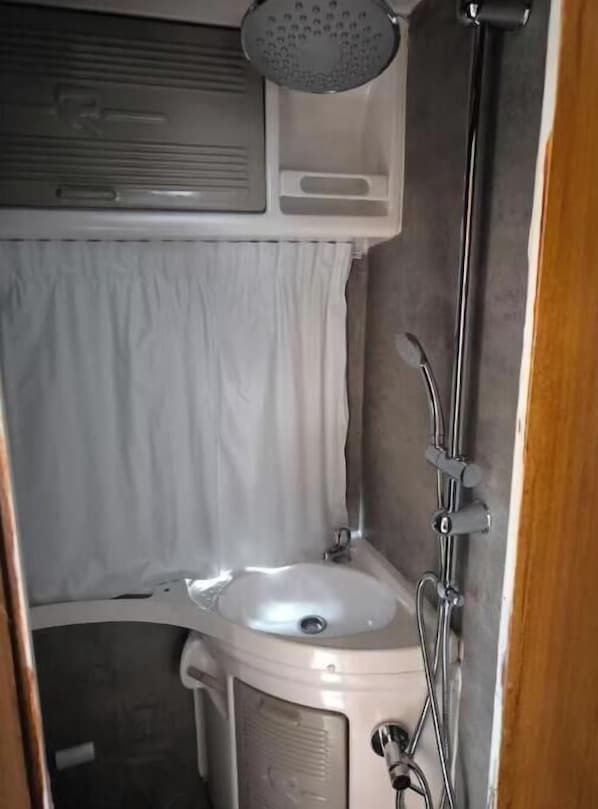 Towels, soap, toilet paper