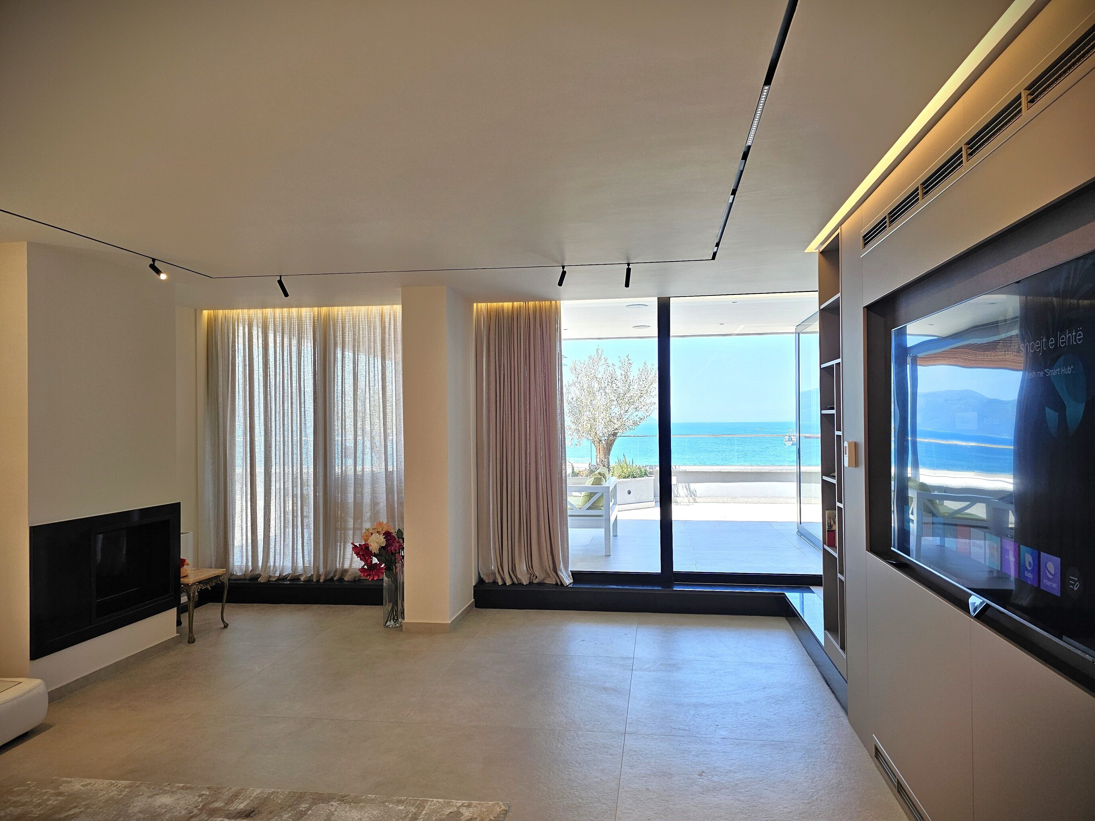 Cobertura exclusiva, vista para o mar | Área de estar