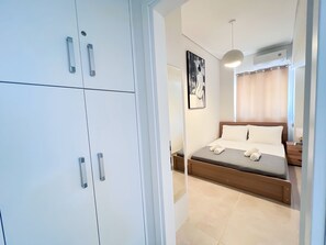 1 室のベッドルーム、アイロン / アイロン台、WiFi、ベッドシーツ