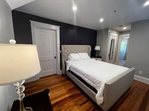 4 bedrooms, iron/ironing board, travel cot, WiFi