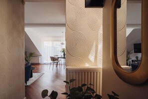 Apartamento conforto | Área de estar | Smart TV