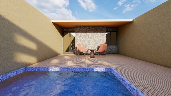 Amber Villa with Private Pool | Frigobar, cofres nos quartos, ferros/tábuas de passar roupa