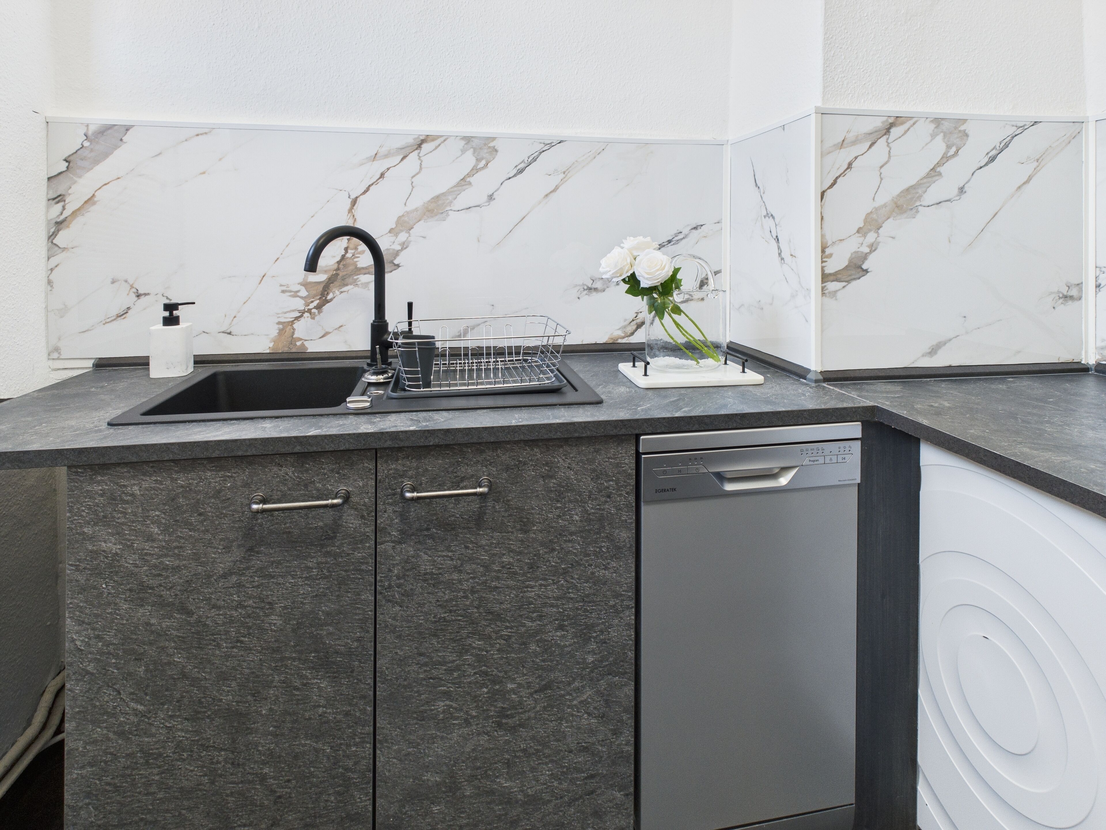 Microwave, oven, stovetop, dishwasher