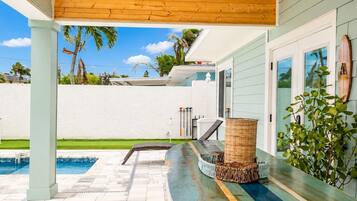 A heated pool
