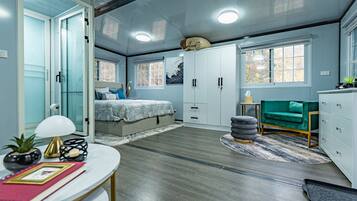 1 bedroom, iron/ironing board, travel crib, free WiFi