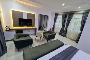 Economy Room, Balcony, City View | Desk, laptop workspace, blackout drapes, soundproofing - Star of Africa Hotel (Abuja)
