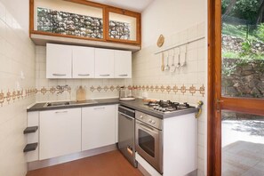 Fridge, stovetop