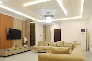 Economy Apartment, Balcony, City View | Living area