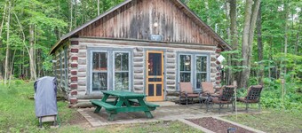 Pier & Lake-view Patio: Wisconsin Northwoods Cabin