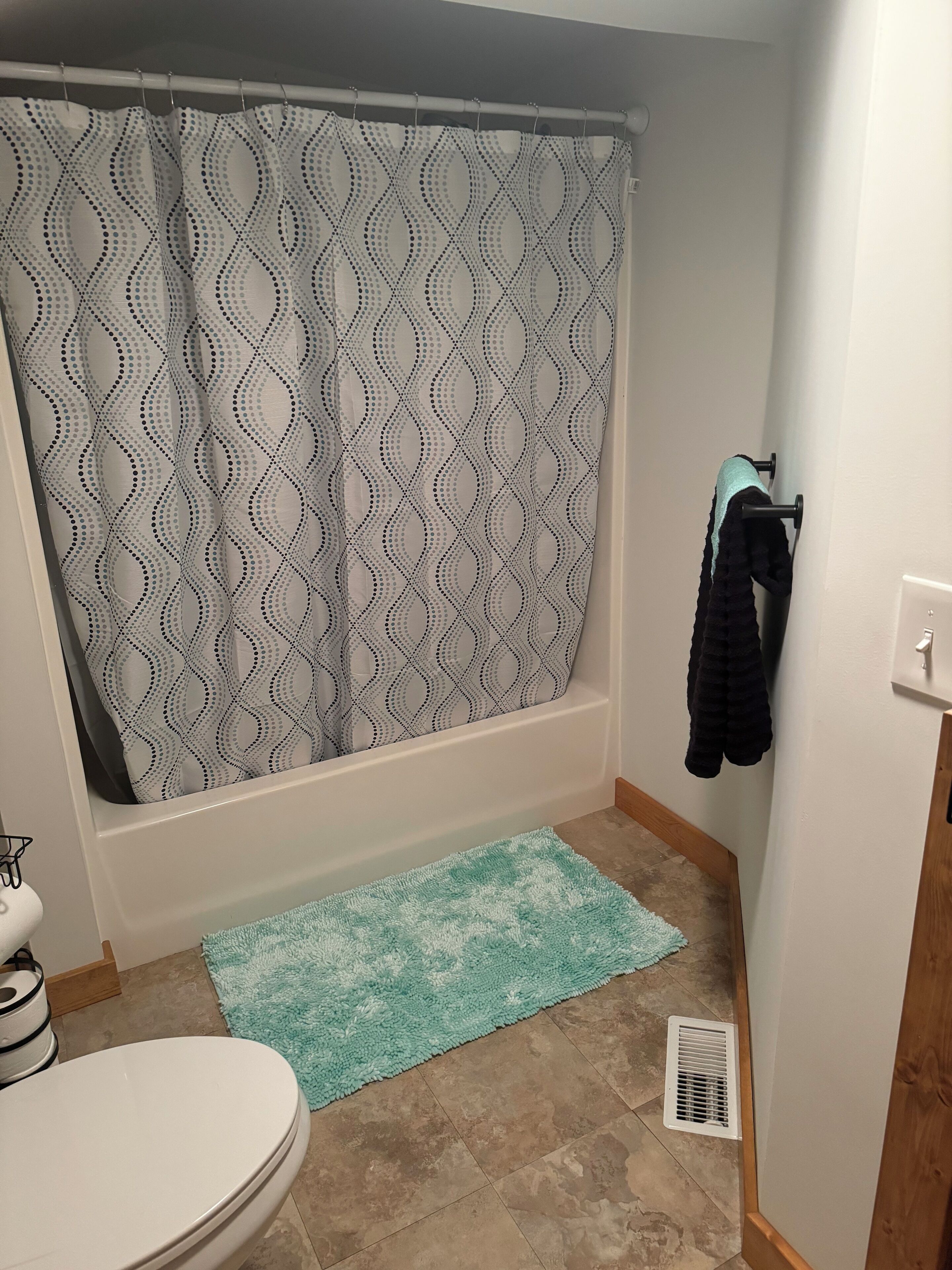 Handdoeken, zeep, shampoo, toiletpapier