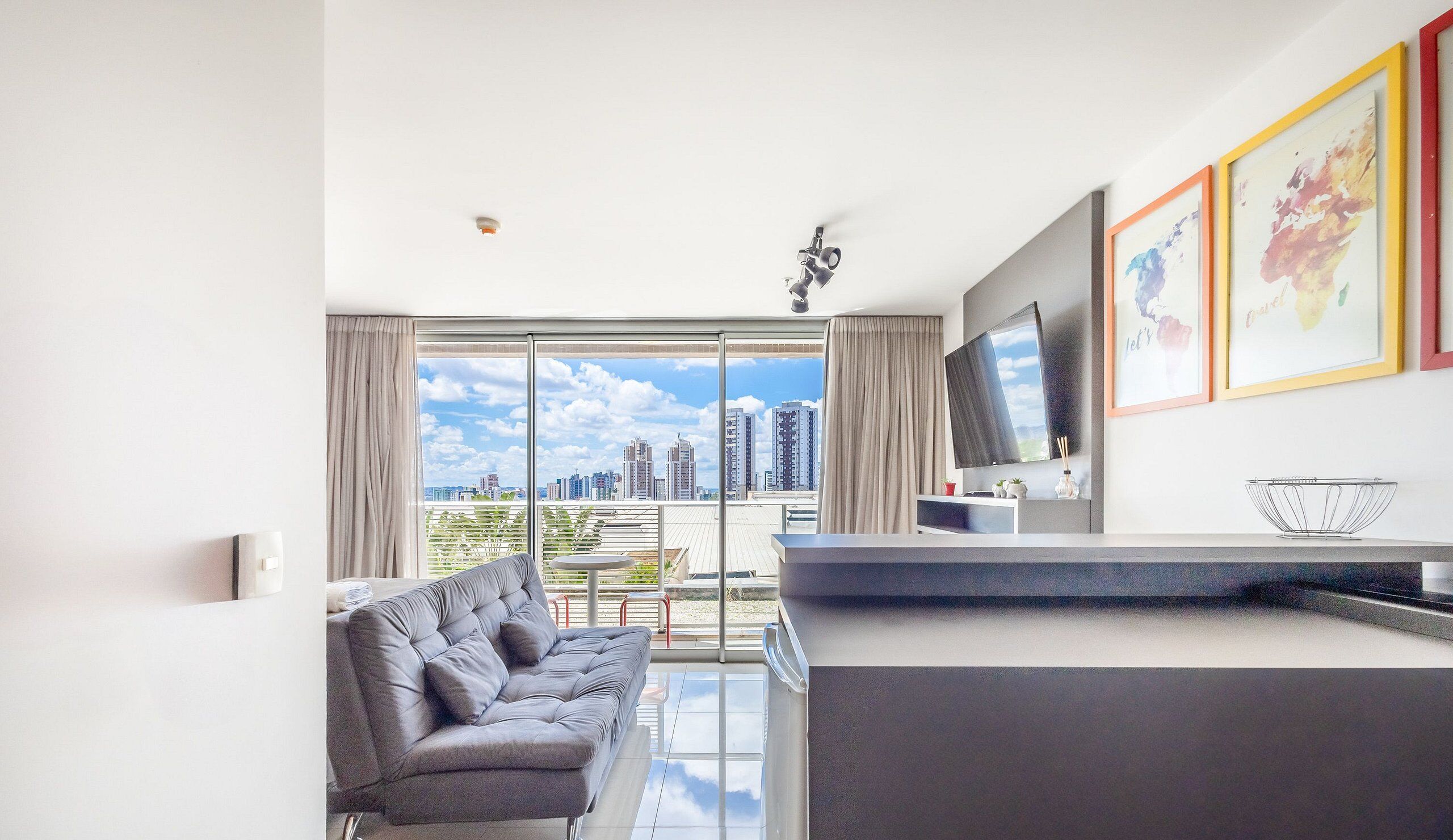 Basic Apartment | Living area | 32-inch Smart TV with digital channels