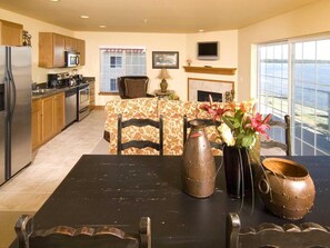 30-inch flat-screen TV with cable channels