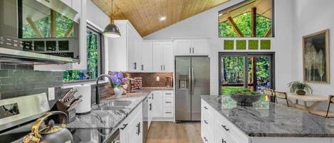 Mikrowelle, Herdplatte, Geschirrspüler