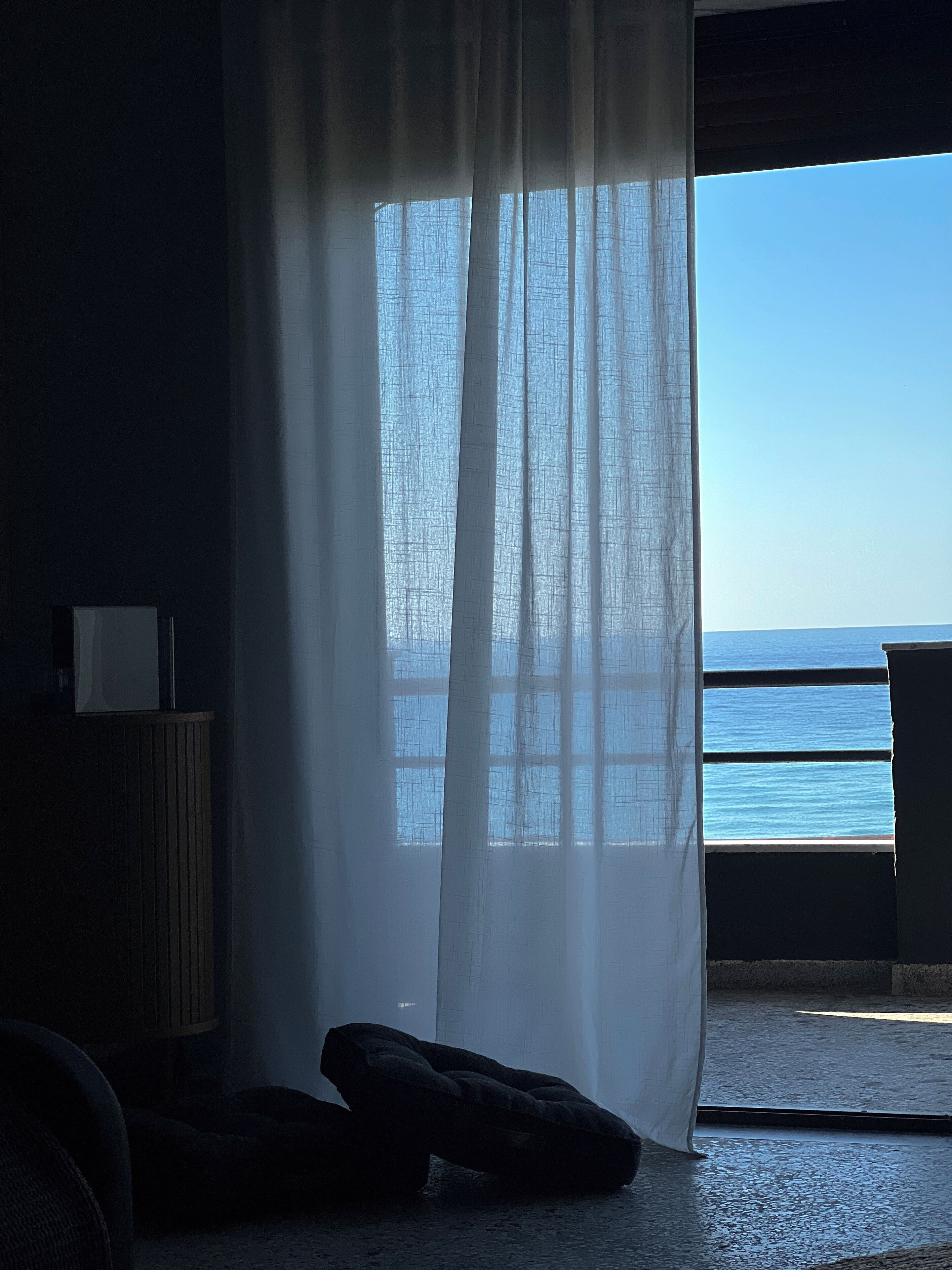 Junior Suite, Balcony, Sea View | Desk, laptop workspace, blackout drapes, soundproofing