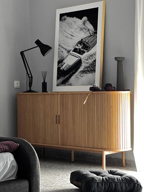 Junior Suite, Balcony, Sea View | Desk, laptop workspace, blackout drapes, soundproofing - hellofrom Beach House (Pangaio)