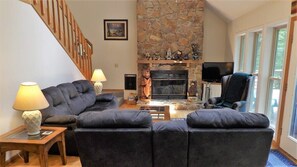 TV connectée, cheminée