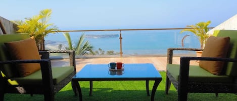 Family Apartment, Balcony, Sea View | Balcony
