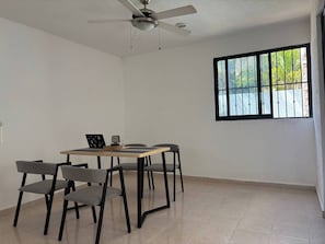 Shared Dormitory, 1 Bedroom, Smoking, Patio | Dining room