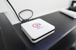 Laptop workspace, free WiFi