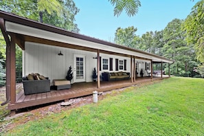 Terrace/patio - Relaxing Rough River Lake retreat w/ spacious yard (Falls of Rough)