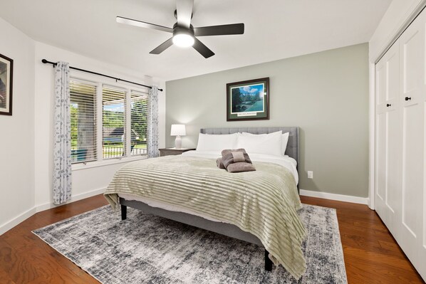 3 bedrooms, iron/ironing board, travel cot, WiFi