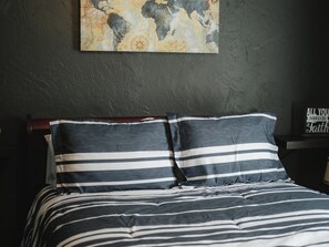 2 dormitorios, tabla de planchar con plancha, wifi y ropa de cama