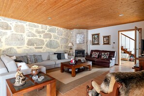 TV, fireplace, DVD player, stereo