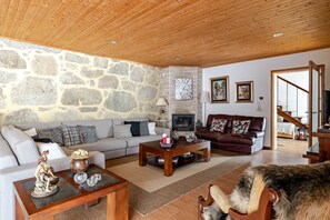 TV, fireplace, DVD player, stereo