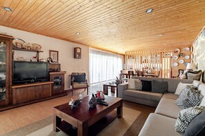 TV, fireplace, DVD player, stereo