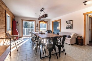 TV, fireplace, table football