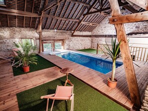Indoor pool, a heated pool
