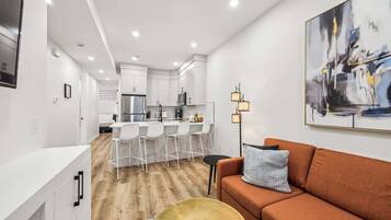 TV, fireplace, offices