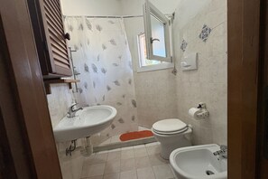 Dusche, Bidet, Toilettenpapier