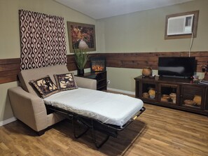 1 chambre, fer et planche Ă repasser, Wi-Fi gratuit, draps fournis