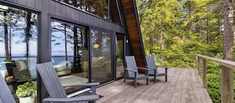 Seaside A-Frame Cabin with Barrel Sauna near French Beach