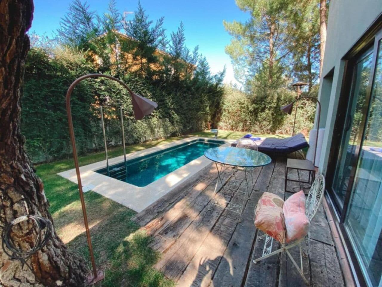 Grand-suite - 1 kingsize-seng - privat pool - udsigt til have | Terrasse/gårdhave