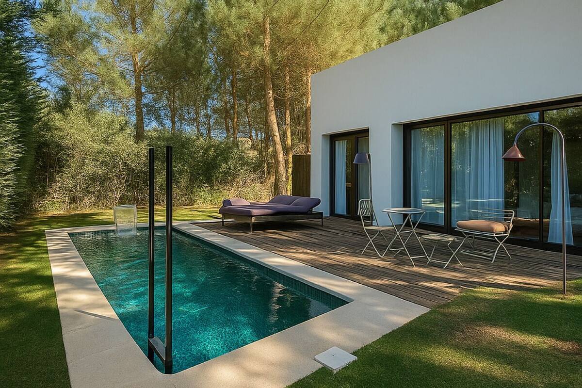 Grand Suite, 1 King Bed, Private Pool, Garden View | Terrace/patio