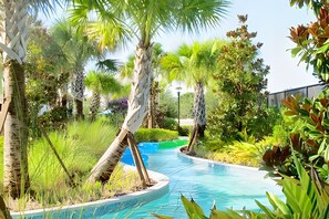 A heated pool
