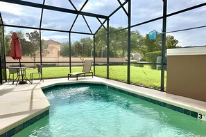 A heated pool