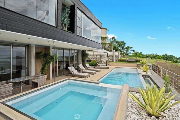 Pool - Heated Pool & Gym Villa | Ocean Views & Concierge (Playa Hermosa)