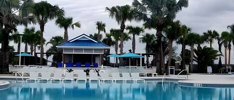 A heated pool