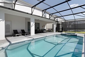 Una piscina riscaldata
