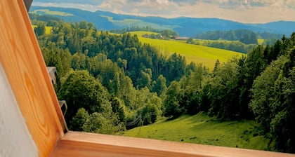 Ferienwohnung mit panoramaausblick