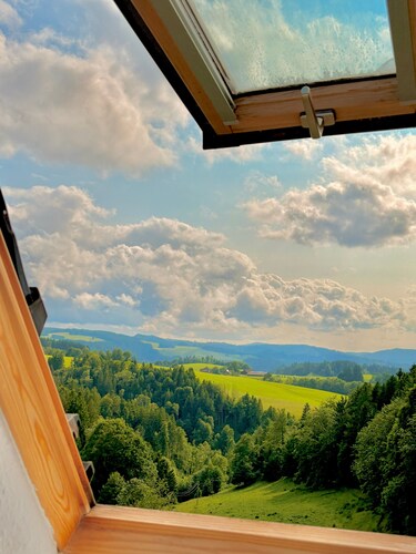 Ferienwohnung mit panoramaausblick